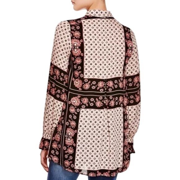 Free People Relaxed Fit Printed Boho Blouse - Picture 14 of 16